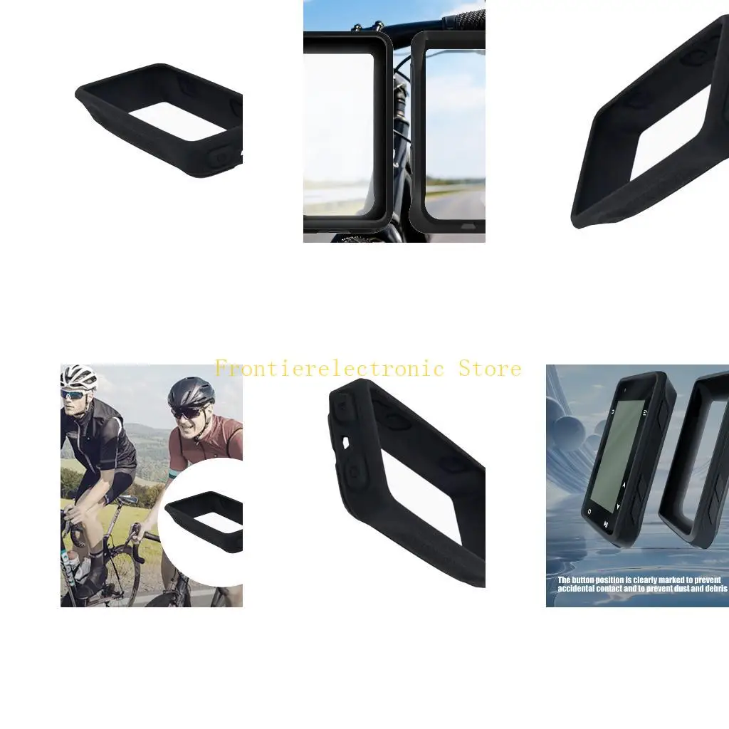 G8DB Cycling Computer Breathable Silicone Bike Meter Cover Quick Release Mechanism