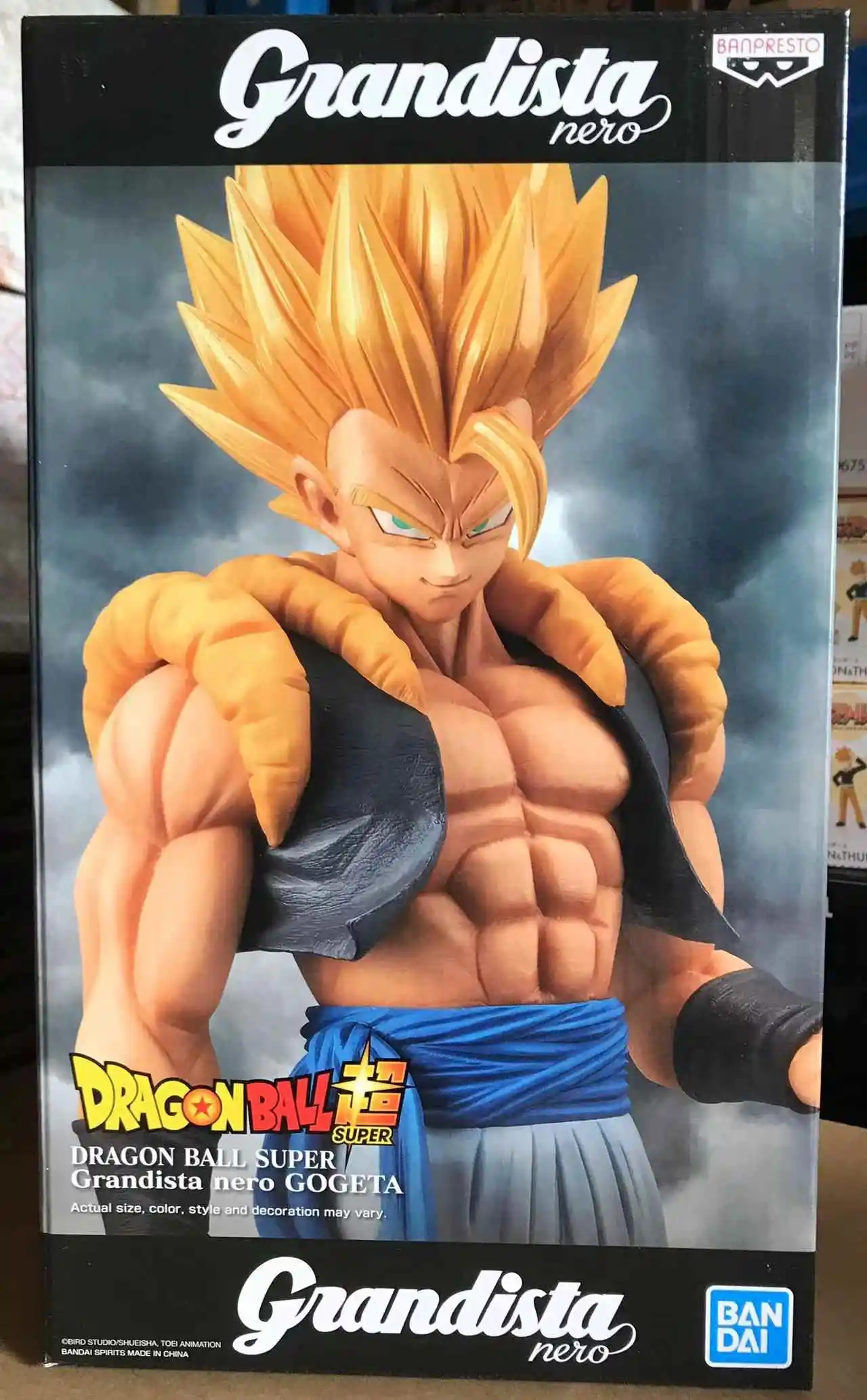 

Bandai, Glasses Factory, Dragon Ball Gros Nero Wujita, Yellow Hair Grandista Anime Figure Model Toy Collectible Model Decoration