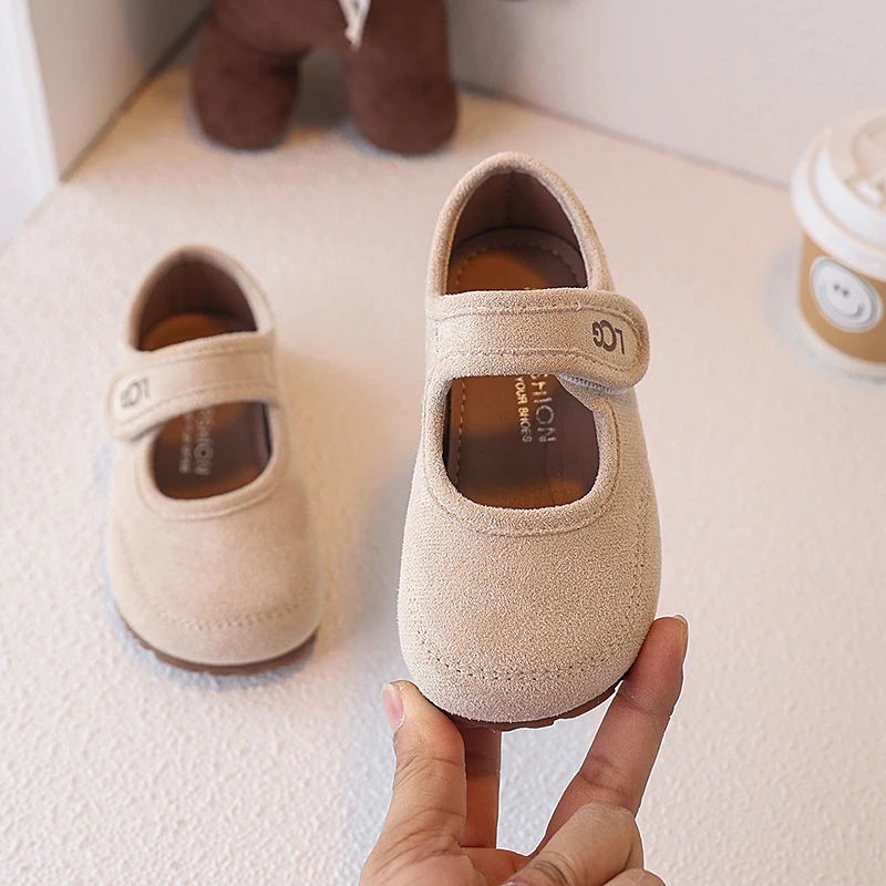 Mary Janes-Schuhe für Kinder, Wildleder, flach, für den Frühling, lässig, Unisex, flache Schuhe für Mädchen, atmungsaktiv, flexibel, prägnanter Stil, Kinderschuhe, Größe 23–36 – Detail 15