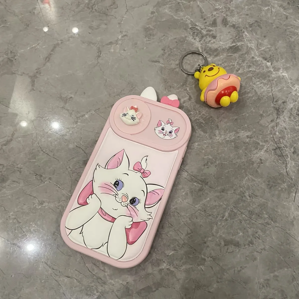 Cute Mary cat phone case, suitable for iPhone, anti-fall silicone