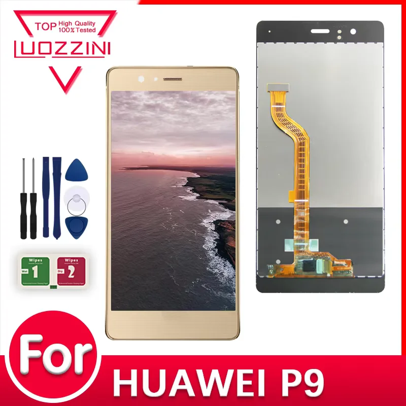 Nuevo LCD para Huawei P9 EVA-L09 L19 L29 AL10 TL00 pantalla táctil LCD para Huawei P9 /P9 Lite/P9 Plus LCD