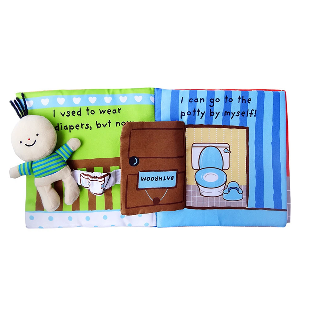 

Washing Cloth Book Toddler Sensory Toys Baby Kids Books Learning First Great Quality Fabric Washable Stimulate Skills
