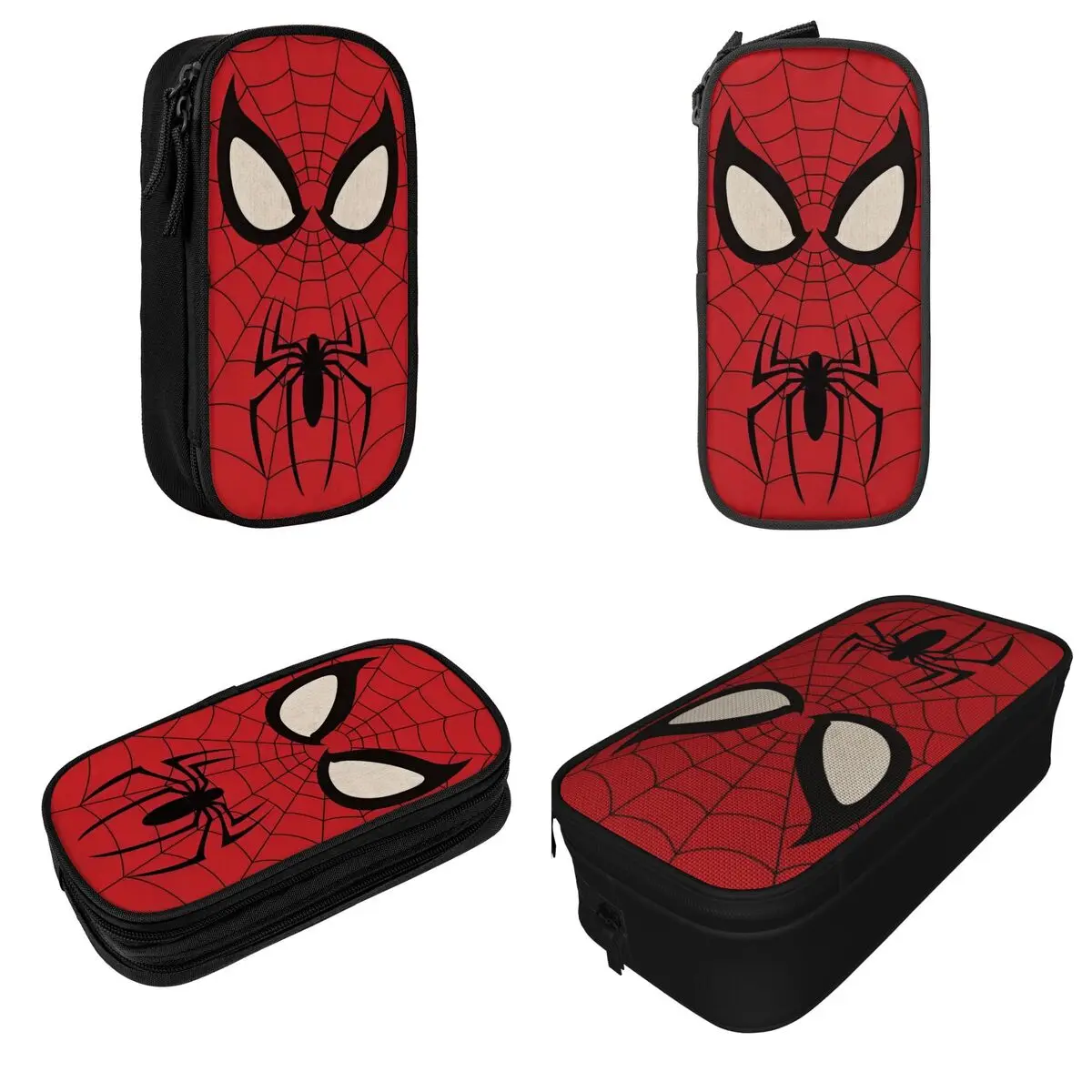 Imagem -02 - Grande Spider-man Lápis Cases para Meninas e Meninos Caneta Bolsas de Armazenamento Material Escolar Papelaria Cosmética