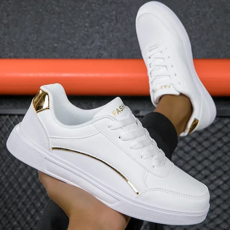 

YRZL White Casual Shoes for Men Non Slip Comfortable White Sneakers Lightweight Walking Women Skateboard Shoes Man