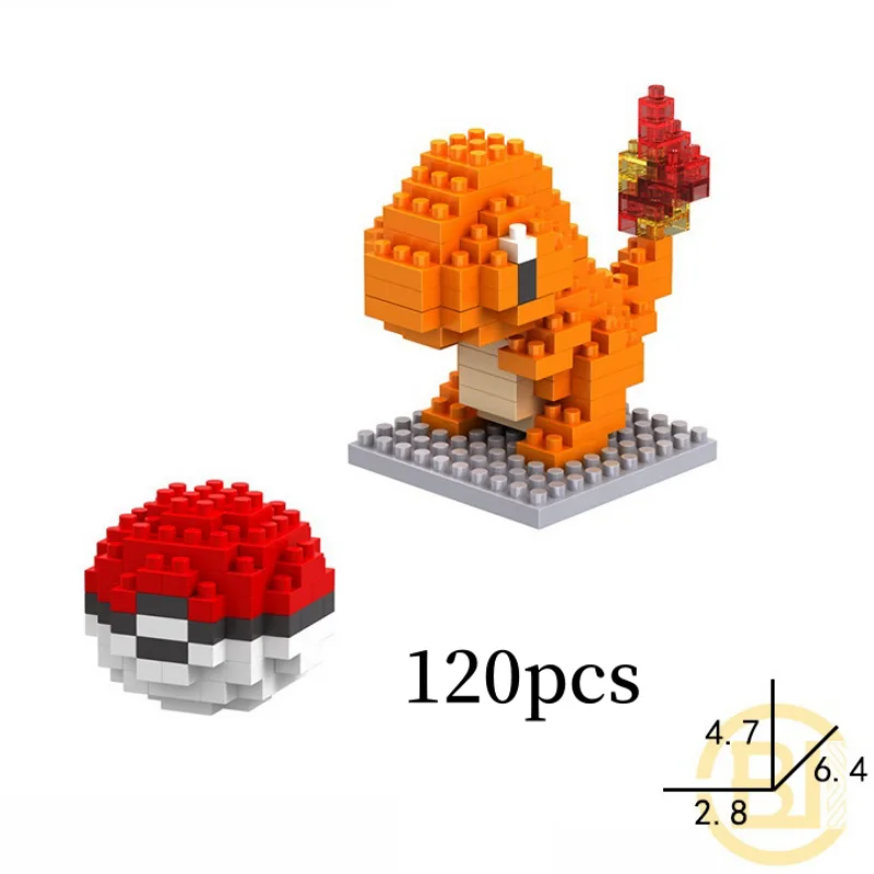 Pokemon Small Blocks Nanoblock Charizard Kyogre Groudon Rayquaza Model Education Graphics Toys for Kids Birthday Gift Toys