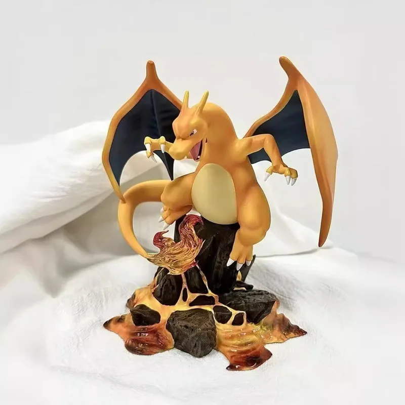 PokéMon Charmander Charmeleon Charizard Evolution Set Collectible Anime Statues Action Figures For Anime Fans Collectors Decor