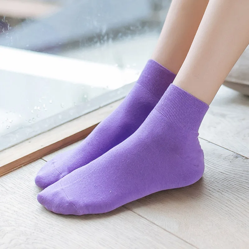 Fashion Ladies Socks Cotton  Autumn Winter New Eight Colors Tide Socks Leisure Pure Color Breathable Women Socks L113