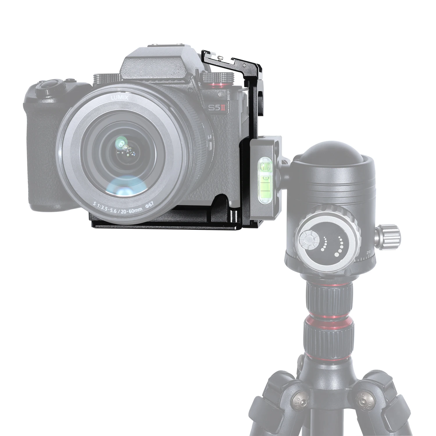 NICEYRIG L-Bracket DSLR Camera Mount Vertical Video Shooting with 1/4"-20 Screw Hole for Panasonic S5/S5MarkII/S5 MarkII/G9M2 view 5