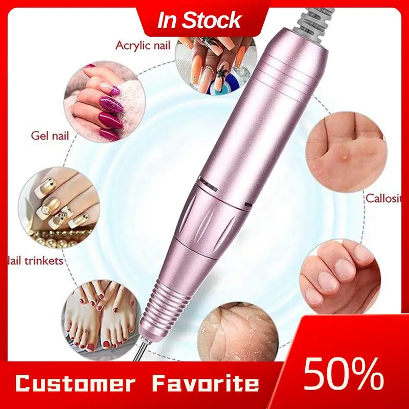 AT03 TOP เจาะเล็บไฟฟ้า Handle 35000RPM เล็บเจาะมือแฟ้มภาษาโปลิชคําเครื่องบดเล็บเจาะเปลี่ยนเครื่องประดับ