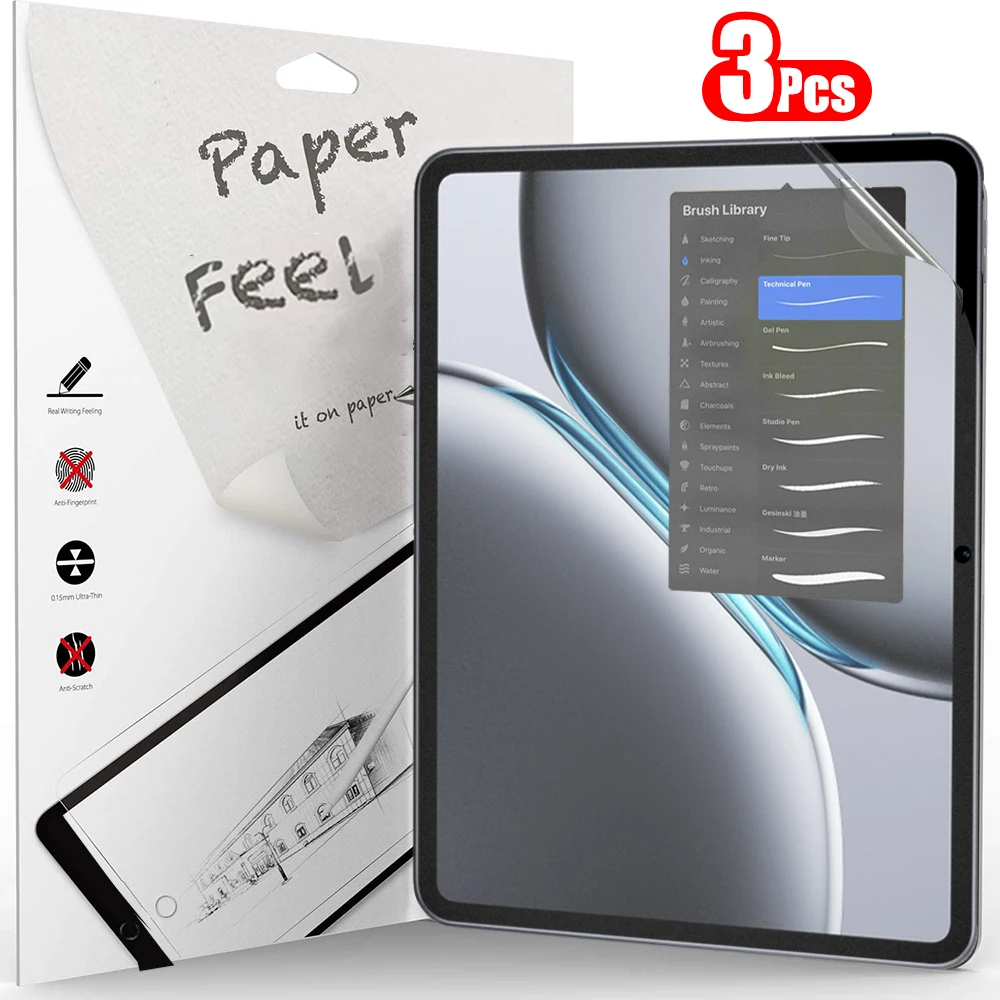 3Pcs Paper Feel Like Screen Protector for oneplus pad 2 pro pad2 No Glass