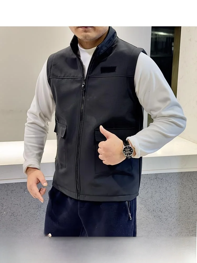 

Высококачественный жилет с воротником-стойкой на подкладке, ветрозащитный, водостойкий, теплый, качественный, тканевый, Crt Youth Faion, зимний Sle