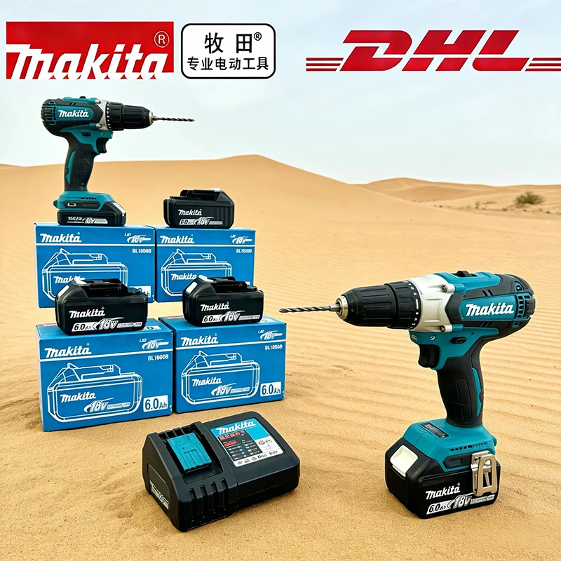 Originele Makita 18V 6.0Ah accu, voor Makita accu BL1830 DDF487 BL1840 BL1840B BL1850 BL1860B accu voor elektrische gereedschappen - afbeelding 2