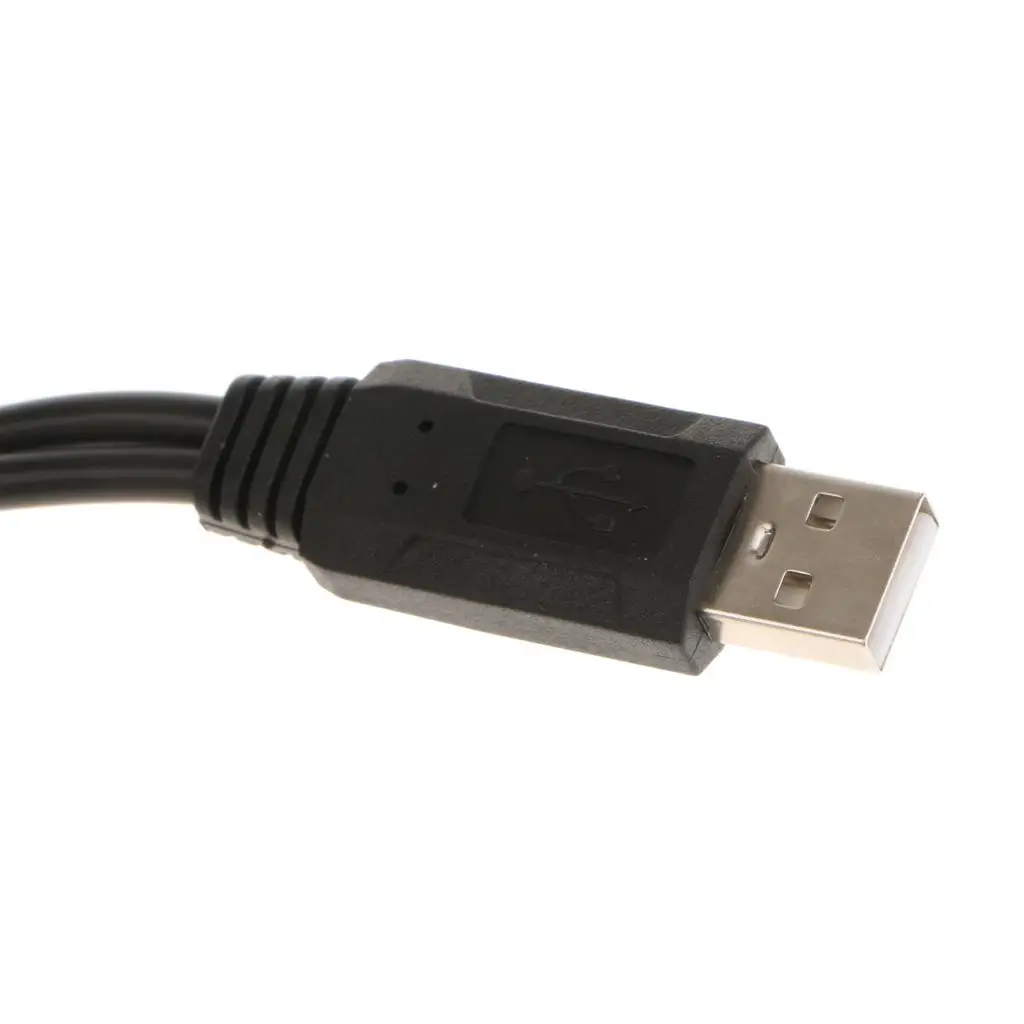USB Multiport Y Splitter Cable 2 in 1 Male to Dual Female Adapter for Multi USB Ports on Computer