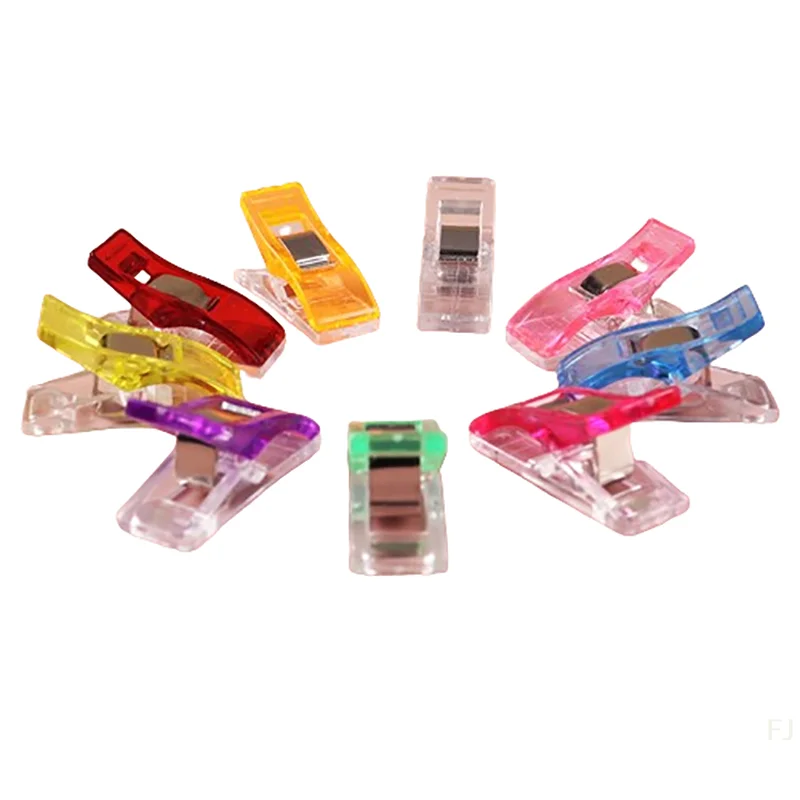 [YU] 10/50 pièces Clips de couture en plastique bricolage artisanat Crochet tricot vêtements Clips couleurs assorties artisanat sécuriser Quilting Clips