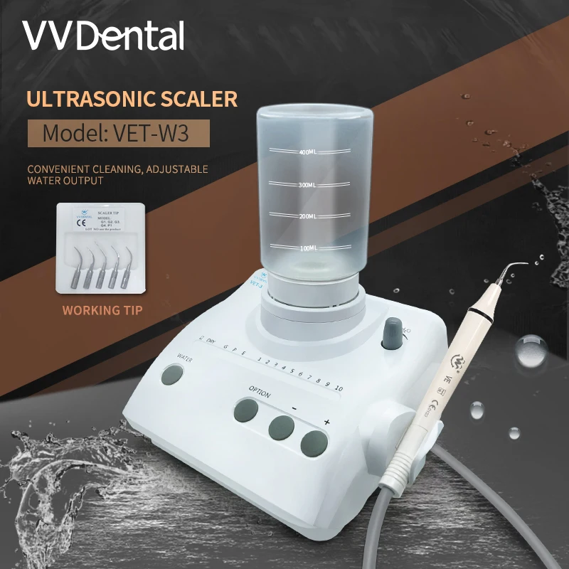 Wholesale Handpiece  Equipment VET-W3  Ultrasonic Scaler With Auto Water Supply Bottle Fit EMS Woodpecker