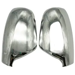 SKTOO For 2004-2012 Peugeot 307 CC SW 407 Door Side Wing Mirror Chrome Cover Rear View Cap Accessories 2pcs per Set Car Stying