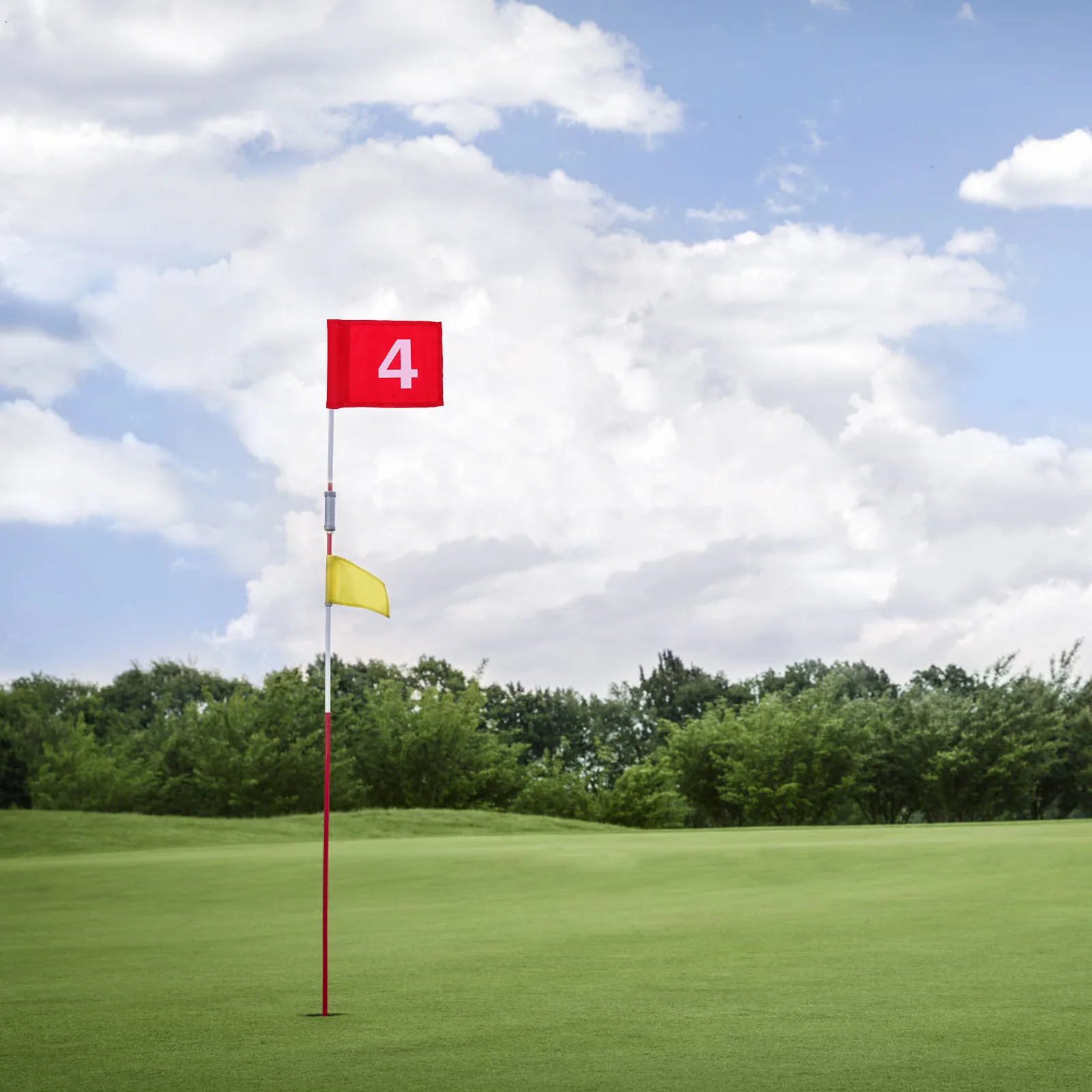 

4Pcs WearResistant Golf Flags Colorful Practice Flags For Outdoor Training And Accuracy Improvement