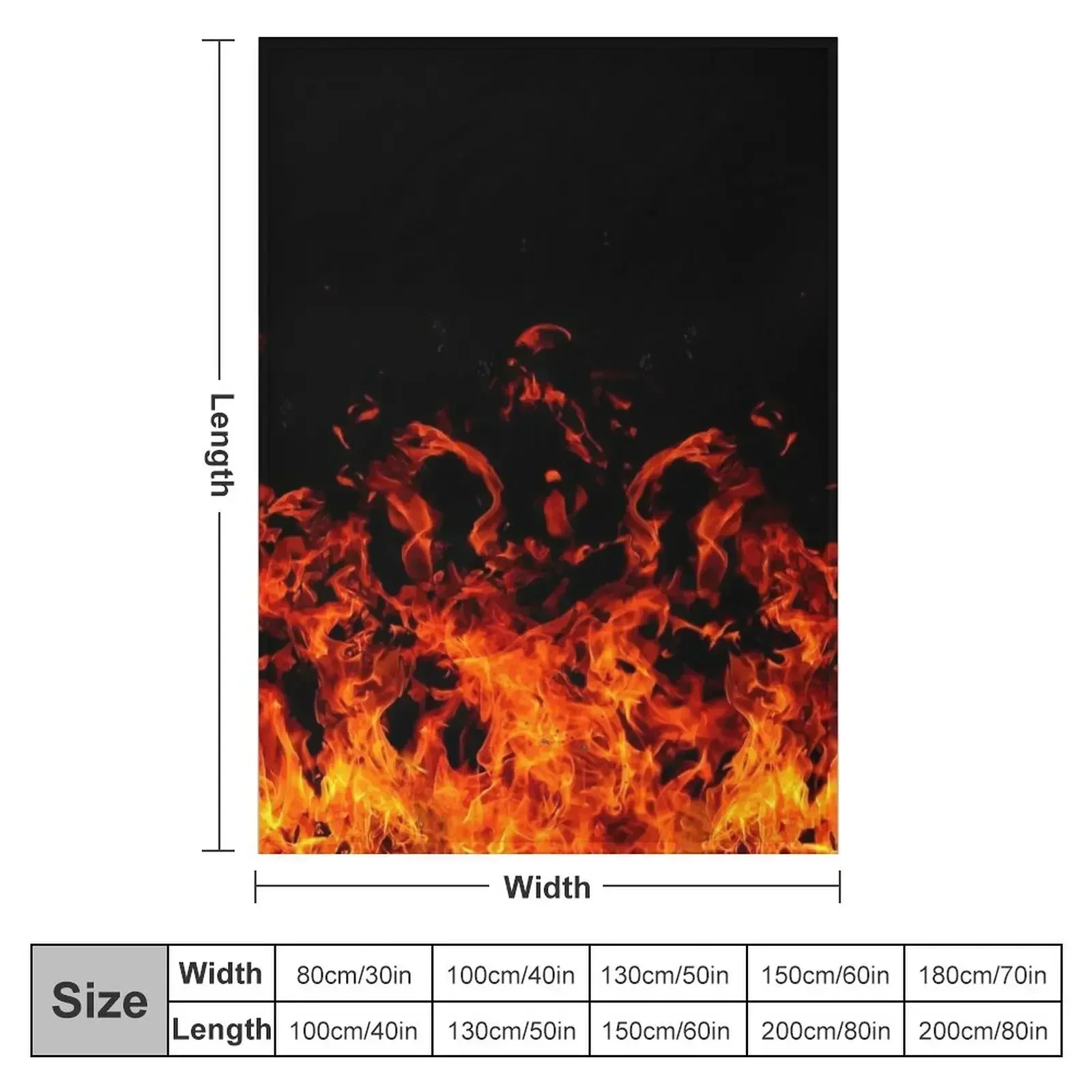 Flames Of Fury Throw Blanket wednesday Luxury Throw Picnic Blankets