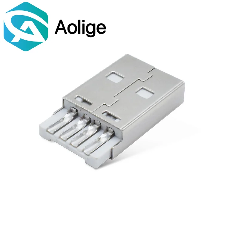 

50PCS usb aMale Short Welding Wire Type AMShort Plug Data Cable Plug
