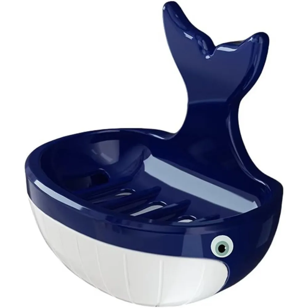 

Милый дизайн кита, держатель для мыльницы для душа, клейкий поддон, бритва, настенный шампунь, без сверления, самовыравнивающаяся чашка, экономия