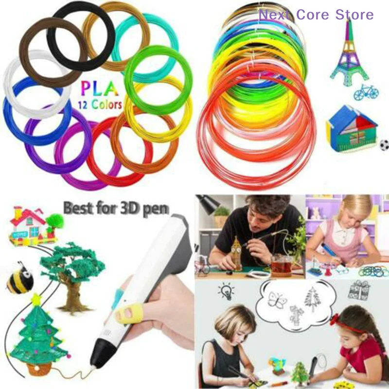 [NC]3D Pen Filament 12 Colors 1.75Mm  Per Color 3D Printing Materials[NC]