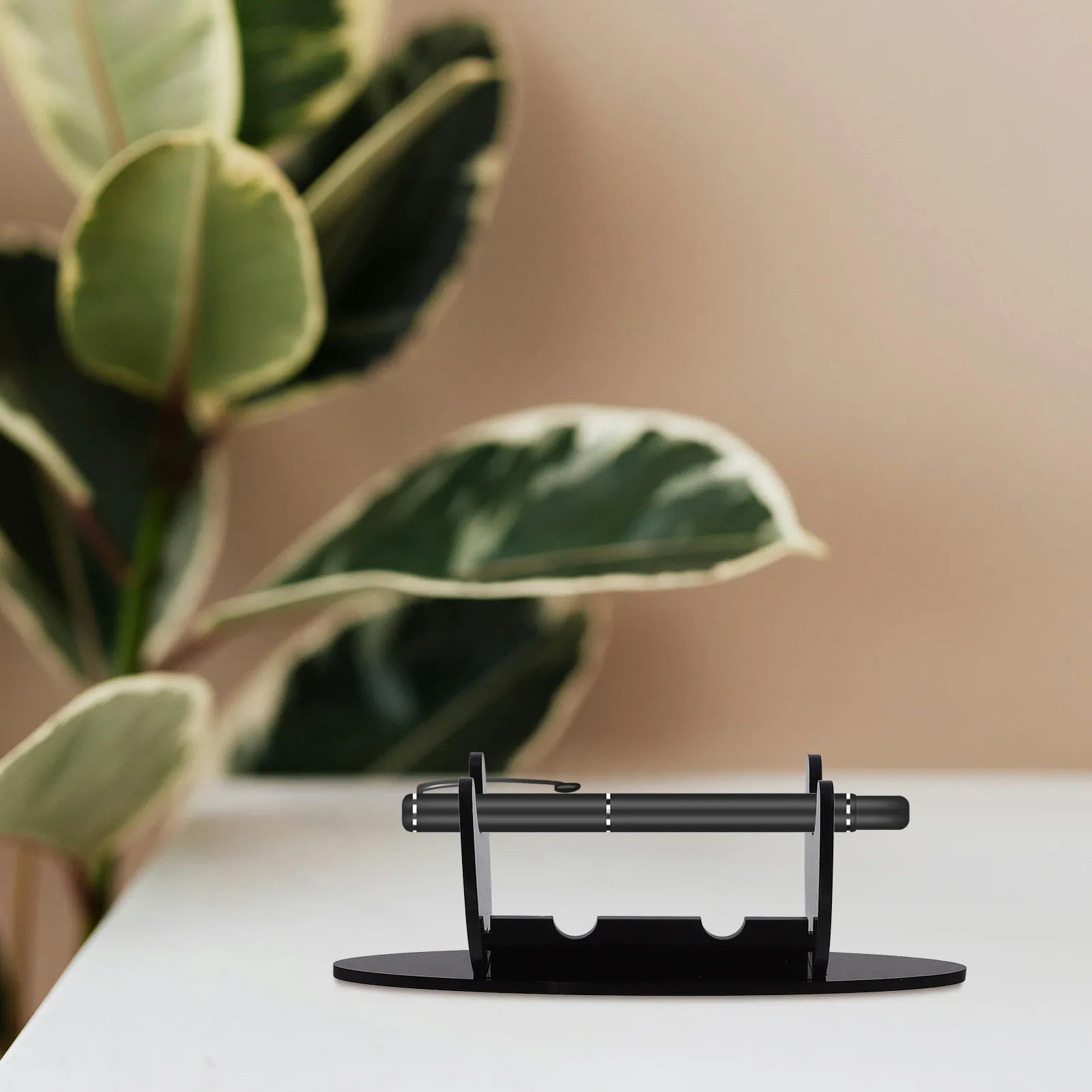 Acrylic Fountain Pen Display Stand Desktop Pen Holder Rack Creative Organizing Storage for Office Home Studio Nail Brush Stand