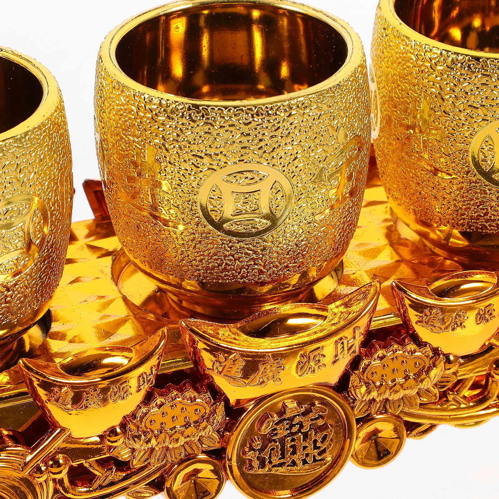 

1 Set Glass Offering Cup Kettle Set Exquisite Craft Versatile For Religious Ceremonies Daily Use Retro Worship Supplies