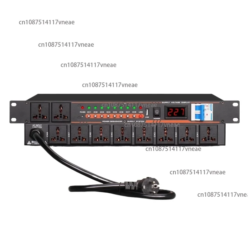 

Professional Filter Power Sequencer Household KTV Performance Conference Cabinet Power Socket, Manager, Controller