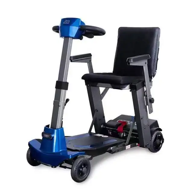 

Premium Quality 4-Wheel Rechargeable Electric Mobility Scooter Remote Control Folding Design For Handicapped Disabled