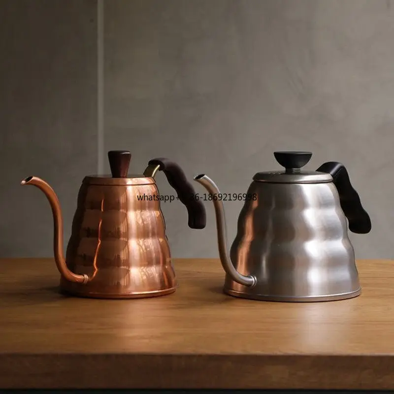 Hand Brewed Coffee Pot Outdoor Stainless Steel Thin Mouth Cloud Pot Professional Drip Filter