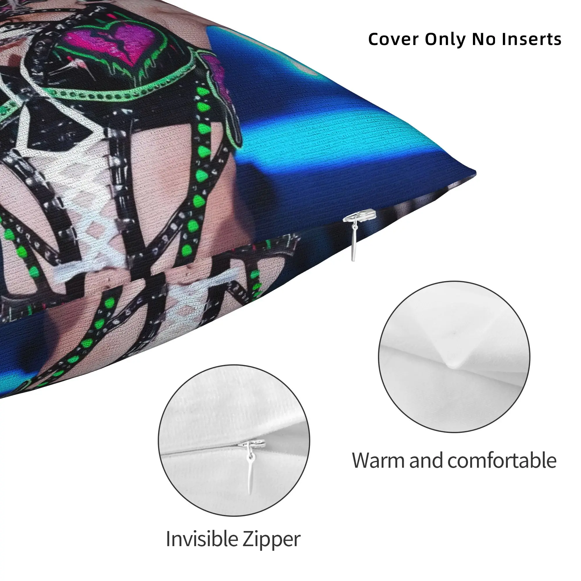 Alexa Wrestler Blisses Pillowcase Printing Fabric Cushion Cover Decorations Wrestling Cool Throw Pillow Case Cover Home Square