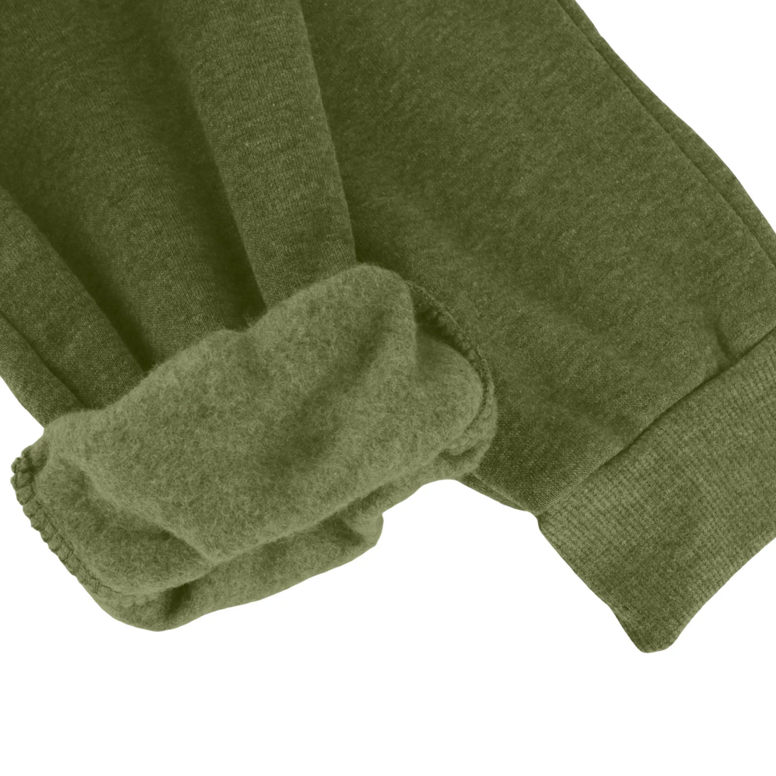 بدلة رياضية رجالية مبطنة بالصوف الحراري مكونة من قطعتين، سويت شيرت بقلنسوة، سترة ركض كاجوال للشتاء في الهواء الطلق بلون واحد #5