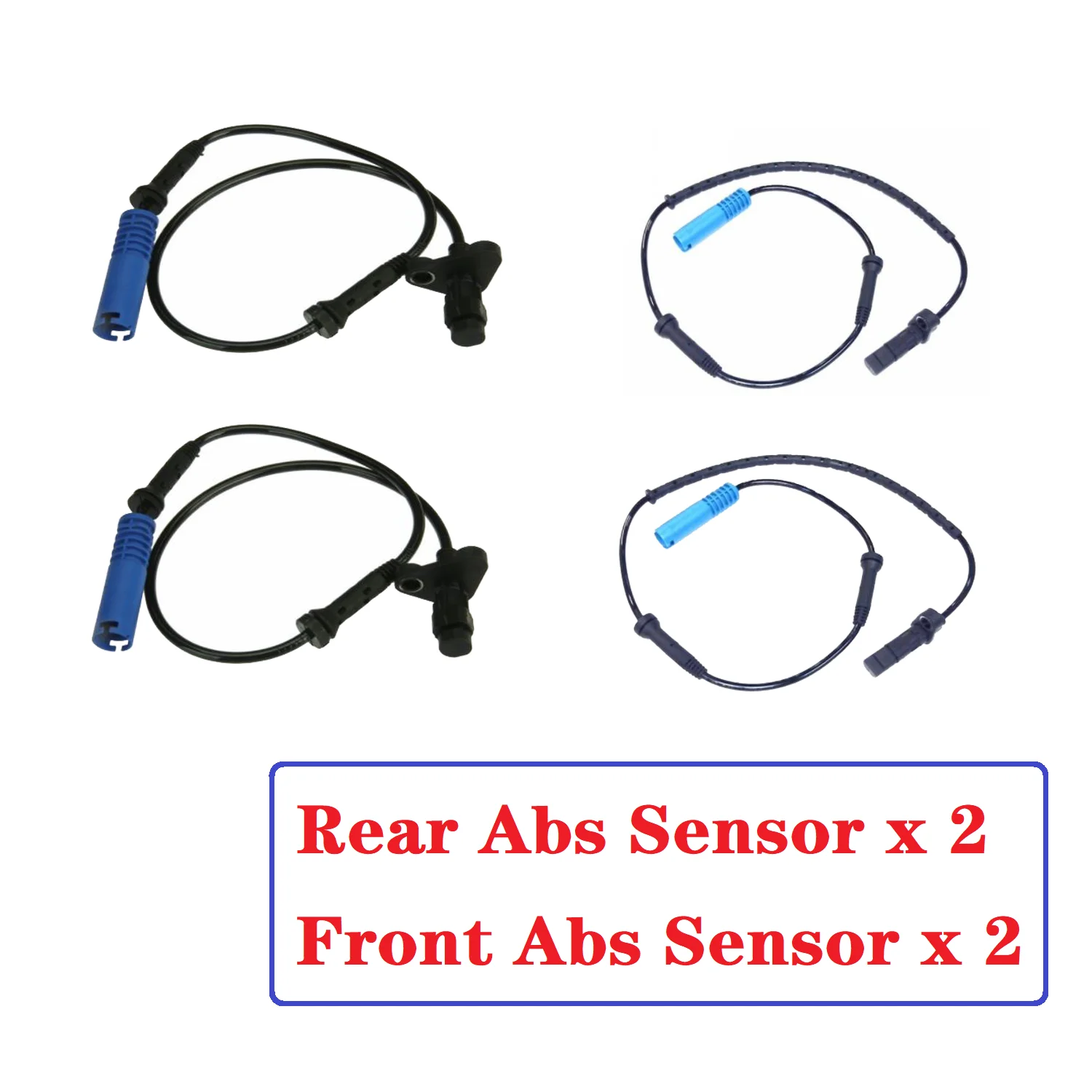 Abs Wheel Speed Sensor Front/Rear Left&Right For BMW 525i 528i 530i 540i M5 34520025723, 34521165534, 34526756375, 34526756376