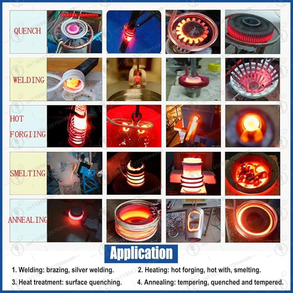 فرن سخان حثي عالي التردد 220 فولت معدات معالجة الحرارة الصناعية لحام ذوبان الصلب #3