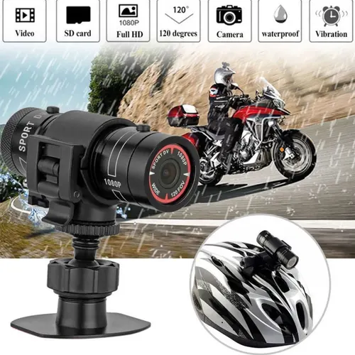 Imagen 2 del producto Cámara de acción F9 HD 1080P para casco de motocicleta y bicicleta, cámara para deportes al aire libre, vídeo DV, grabadora de Audio DVR, cámara de salpicadero para coche y bicicleta