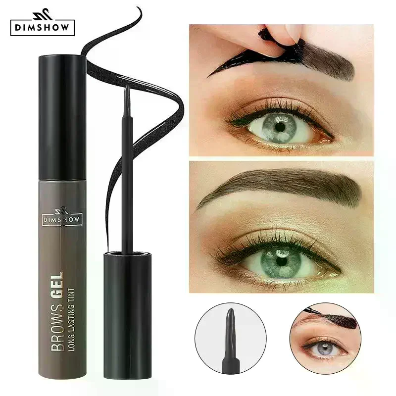 DIMSHOW Peel Off Tattoo Brow Eyebrow Gel Long Lasting Non-Smudge Waterproof Sweat Proof Eyebrow Tint Makeup Cosmetics