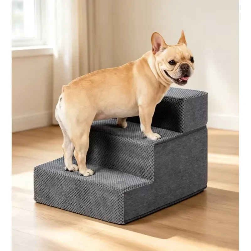 For Disian Pet Stairs Three Four Stage Multifunctional Non Slip Bottom Removable Cover Dog Cat Steps