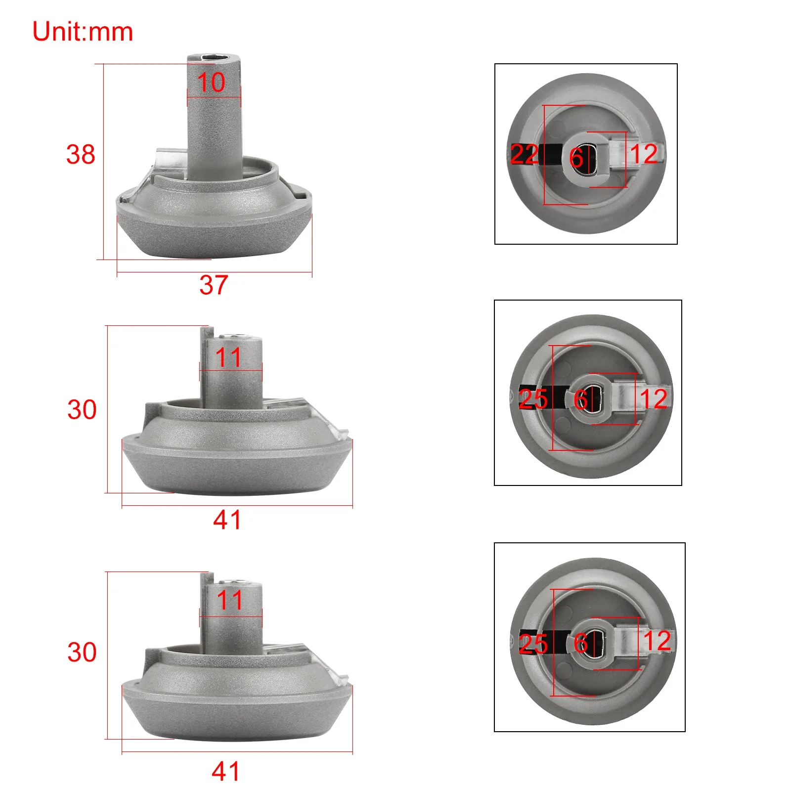 for Mazda BT-50 UN 2008-2011 AC A/C Heater Fan Temperature Control Knob Kit