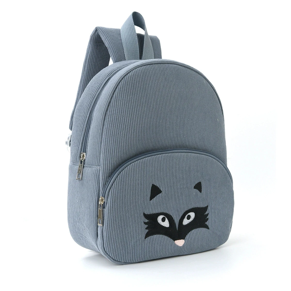 Personalisierter Kinderrucksack mit Namensstickerei, Pastellfarbener Cord-Kleinkindrucksack, Weicher Gerippter Stoff, Schulrucksack, Süßes Kindergarten-Geschenk – Detail 14