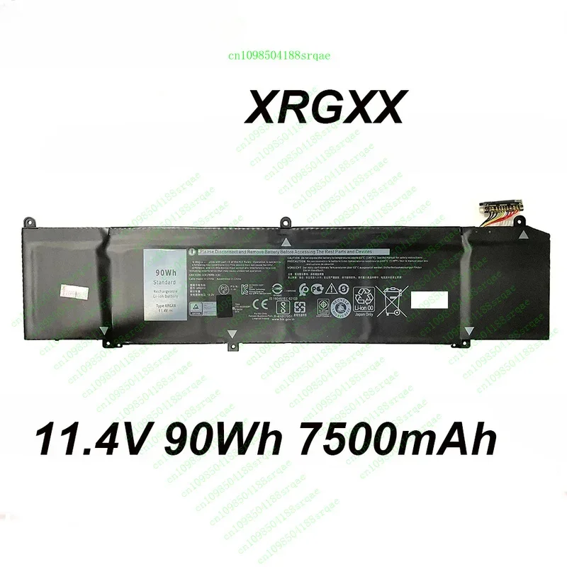 

XRGXX 11,4 В 90 Втч Аккумулятор для ноутбука Alienware M15 R1 M17 R1 ALW15M-R1725S D1735R R1735R G5 15 5590 G7 17 7790 Series "% Test"
