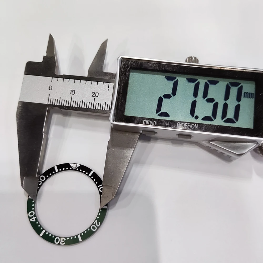 33.7*27.5MM Orologio Lunetta Inserto Misurazione Sostituto Orologio Inserto Anello Luminoso Accessori Per Orologi Piatto Ceramica di Alta Qualità