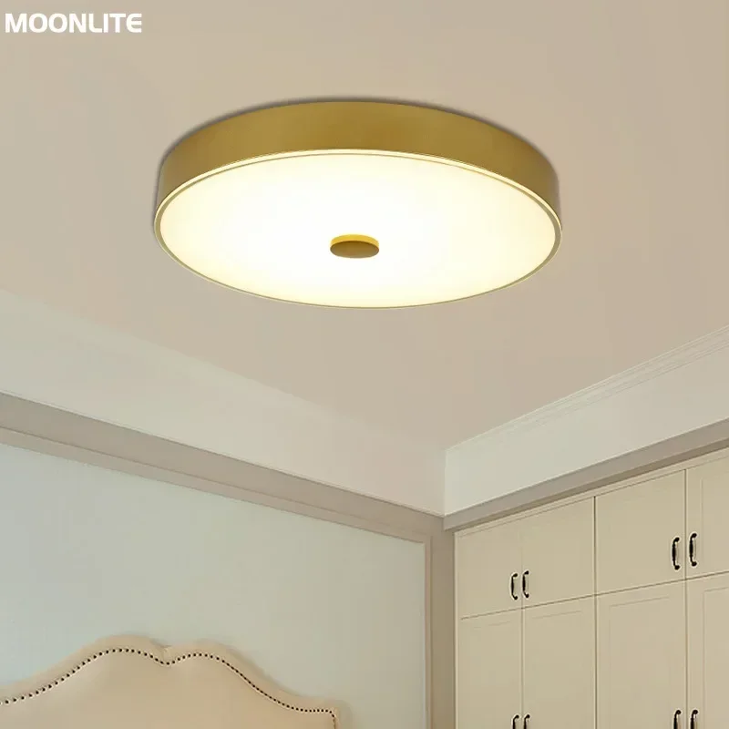 مصباح سقف على الطراز الأمريكي لغرفة النوم والشرفة والممر ضوء ممر مستدير ضوء سقف LED رعوي #5