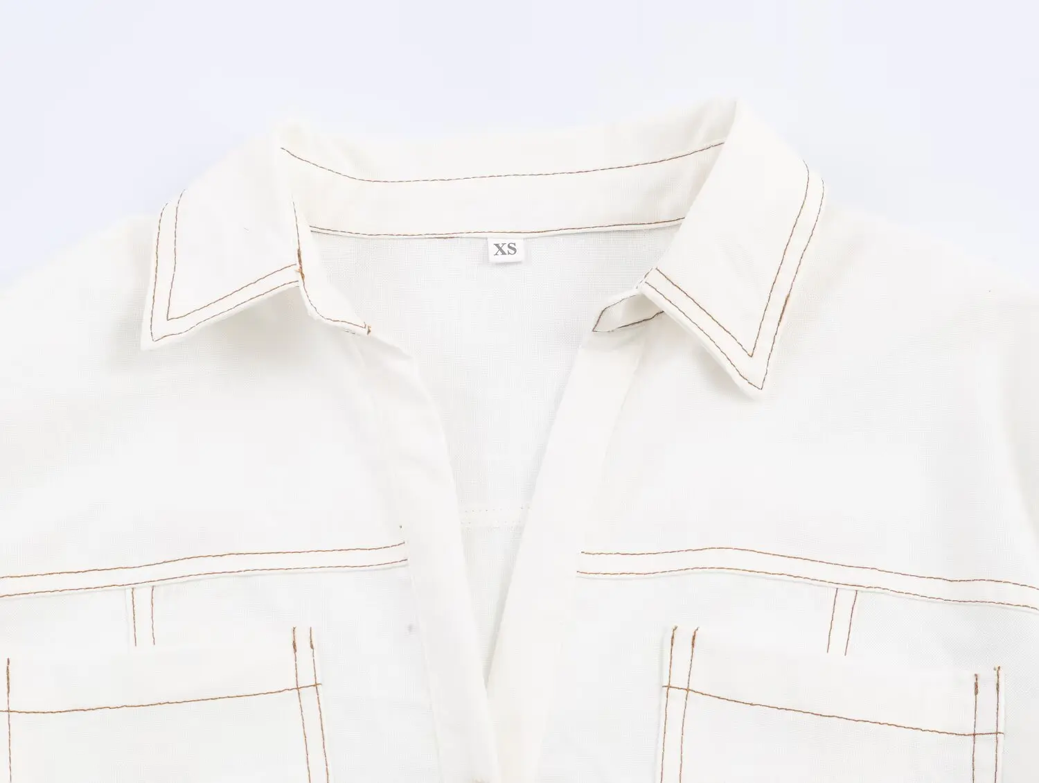 2025 New Women's Clothing: European and American Style Fashionable Long-Sleeved Slim-Fit Shirt with Lapel Collar and Pockets