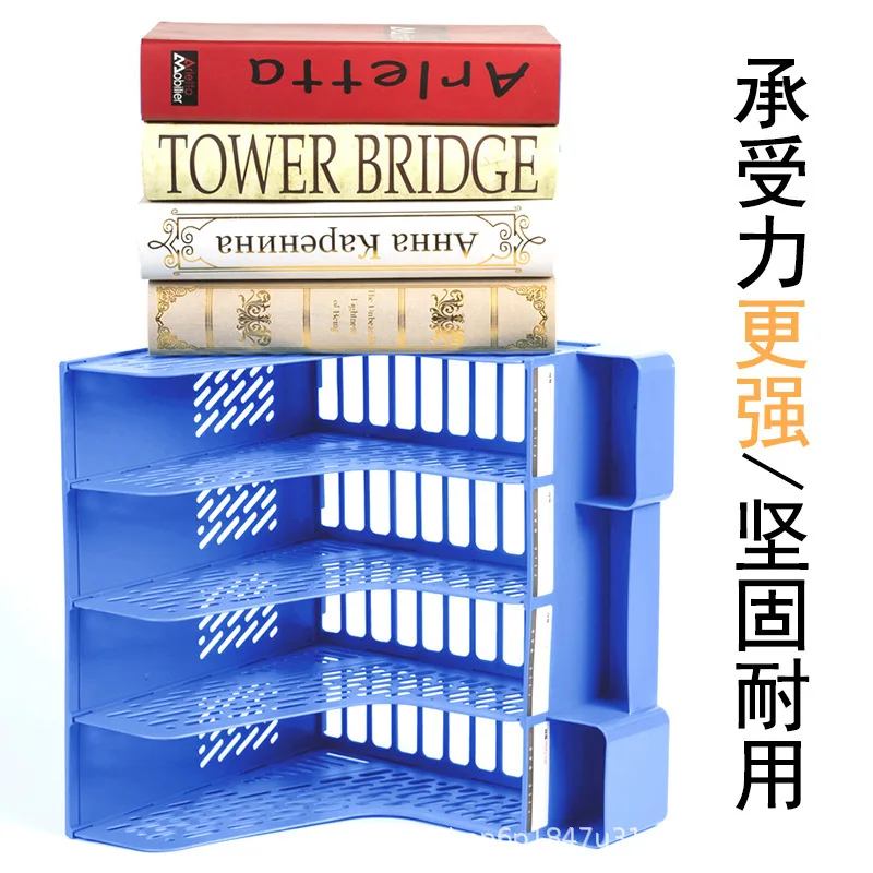 22 Color A4 File Sorting Rack Folder Storage Box Desktop File Box Thick Partition File Basket Multi-layer Shelf Office Bookshelf
