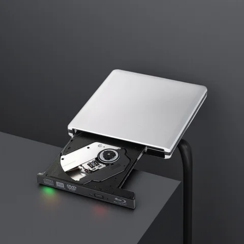 External USB3.0 Blu-Ray Reader Bluray Burner and Writer 3D BD-ROM Optical DVD Recorder BD-RE Bluray Play for Laptop/Desktop
