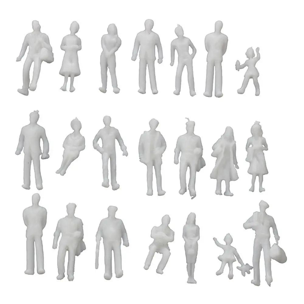 

10Pcs 1:25/30 Scale Multi-Style Pose Human Scale DIY Hand Model Miniature Scene Model Material People Figures