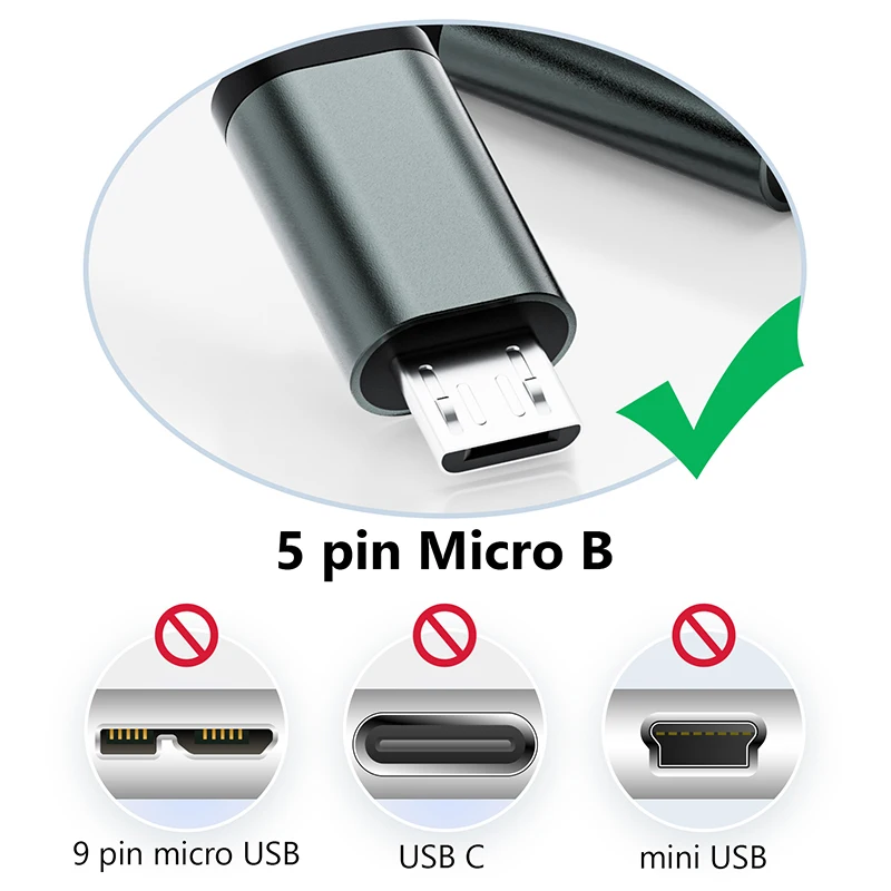 Short Type C USB-C To Micro USB Cable 0.2m USB C to Micro USB OTG sync data charging cable for Samsung xiaomi macbook pro