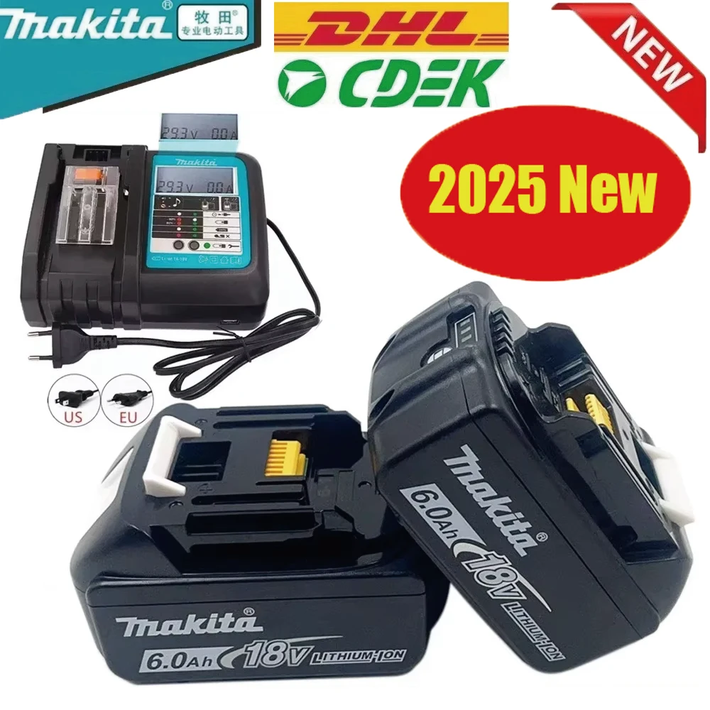 

100% Original Makita 6Ah/5Ah/3Ah BL1830B BL1850B BL1850 BL1840 BL1860 BL1815 for Makita 18V Battery Replacement Lithium Battery