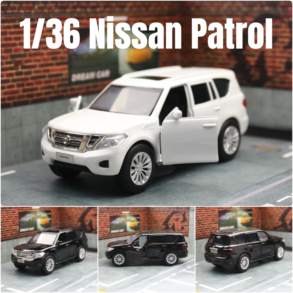 1/36 Nissan Patrol Y62 SUV Toy Car For Children JKM 5