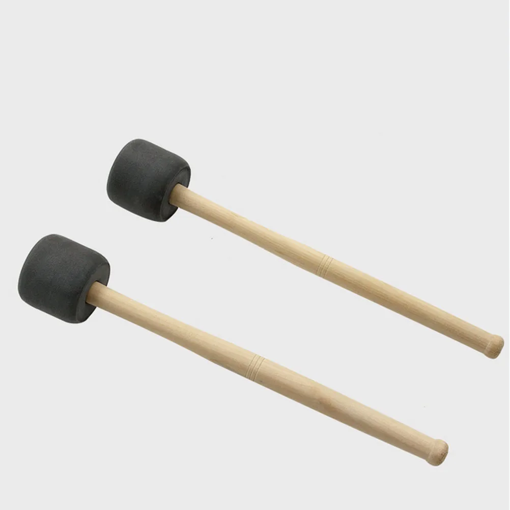 

2pcs Drum Mallets Sticks Bass Drum Stick Percussion Instrument Accessories Wood Handle Durable Professional Student Use